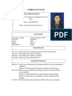 Curriculum Vitae: Satria Adhiawardana