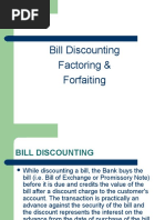 Bill Discounting Factoring & Forfaiting