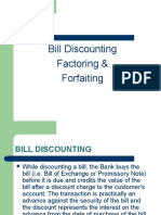 Bill Discounting Factoring & Forfaiting