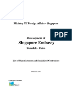 Singapore Embassy - Vendors & Contractors List October 2016