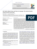 Left-Right Coding of Past and Future in Language - The Mental Timeline During Sentence Processing