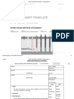 Bored Piling Method Statement - Planning Engineer Est