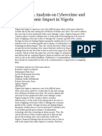 A Situation Analysis On Cybercrime and Its Economic Impact in Nigeria