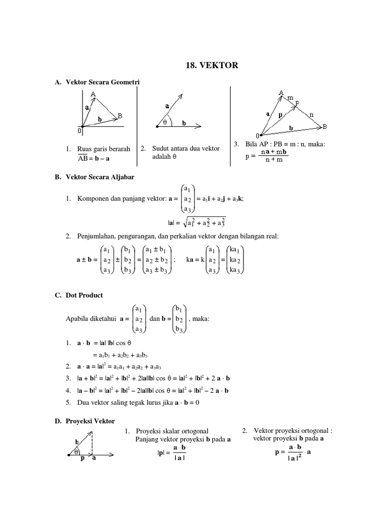 Latihan Soal Un Matematika Vektor