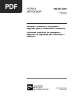 NBR NM 267 - 2001 -Elevadores hidráulicos de passageiros - Requisitos de segurança para construção e instalação