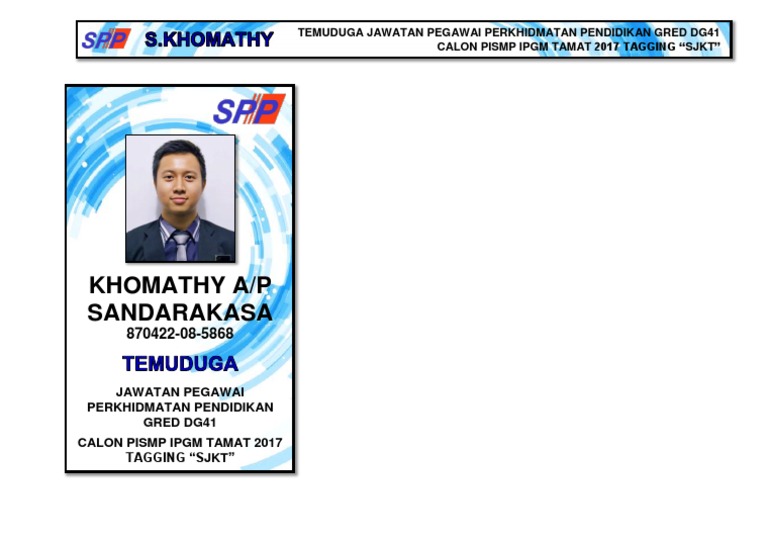 Temuduga Pegawai Pendidikan Gred DG41 | PDF
