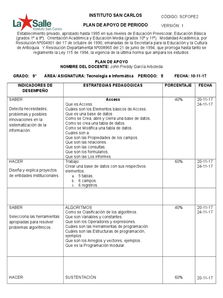 Plan de Apoyo9 Final Básico Algoritmos