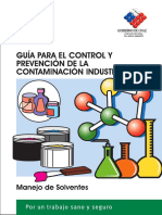 Control y Prevencion de Riesgos en Manejo de Solventes PDF