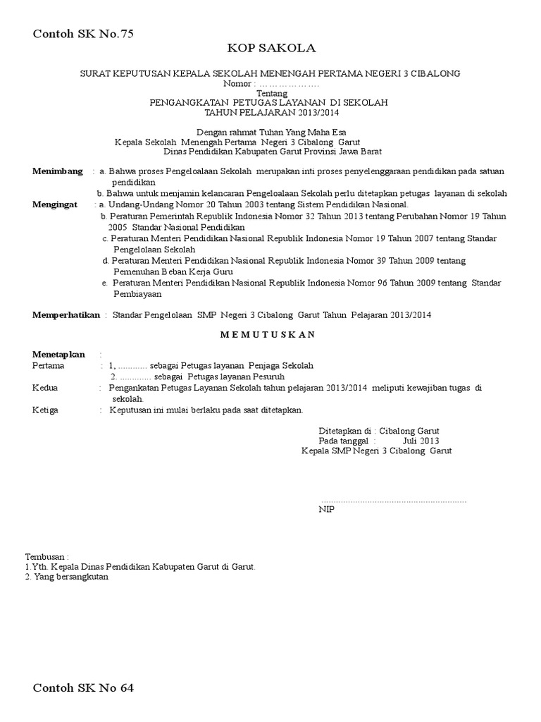 Akred No 64 68 71 74 75 123 Per Sk Pengankatandoc