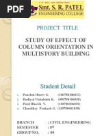 Project Title: Study of Effect of Column Orientation in Multistory Building