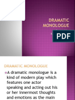 What is Monologue