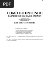 Como Eu Entendo - Parapsicologia, Hoje e Amanha (Valentim Hergersheimer Neto)