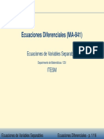 Ecuaciones Diferenciales- Variables Separables