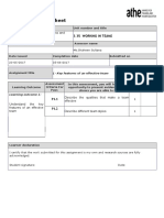 3.35 Working in Teams Assignment Brief 1