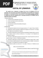 EDITAL - ASSEMBLEIA DE FREGUESIA DE SANDE E S.LOURENÇO DO DOURO