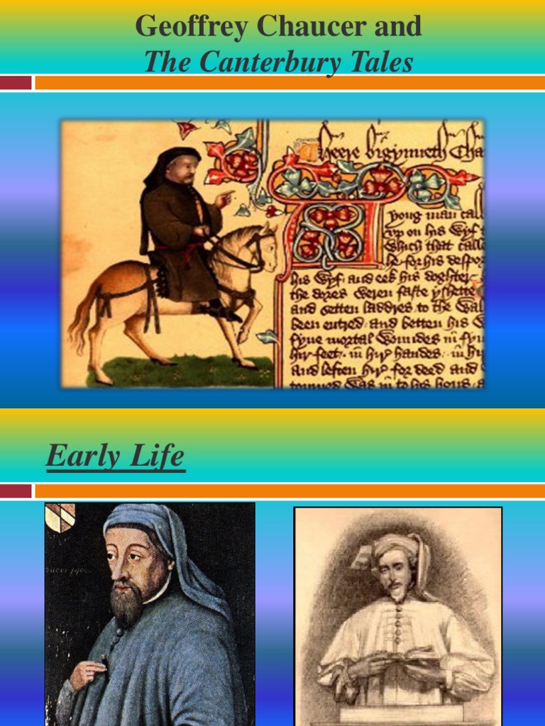 Chaucer's Life and The Canterbury Tales | PDF | Geoffrey Chaucer | The ...