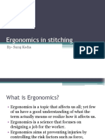 Ergonomic solutions for sewing machine operators