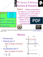 Newton & Einstein: Dynamics and Relativity