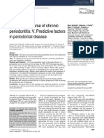 Curso Clínico de La Periodontitis Crónica: Factores Predisponentes en Enfermedad Periodontal