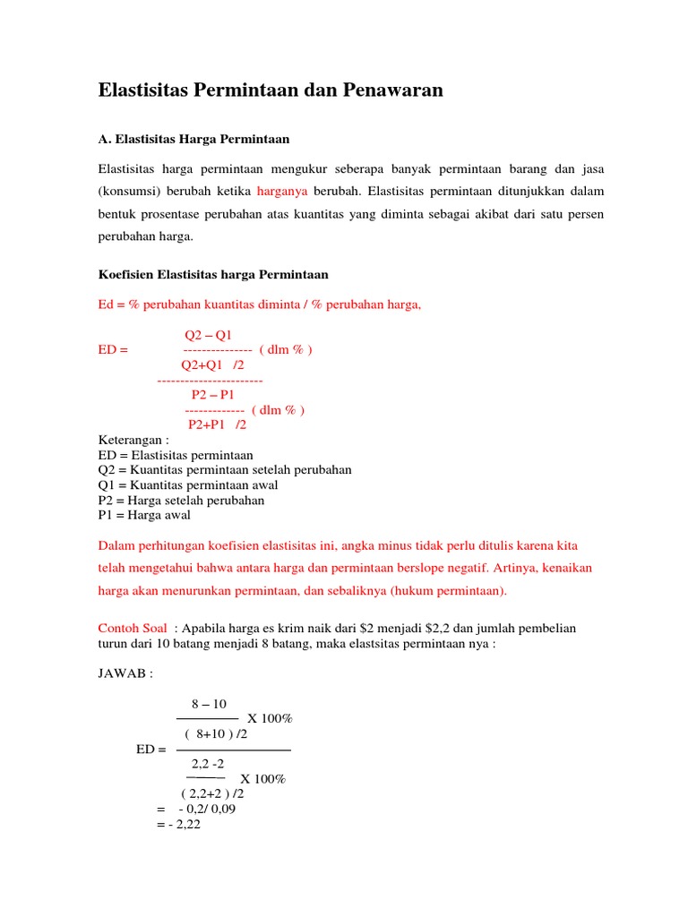 Contoh Soal Dan Pembahasan Tes Pilihan Ganda Materi Elastisitas