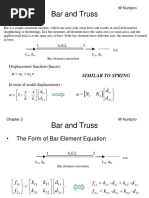 Bar and Truss: X A A U