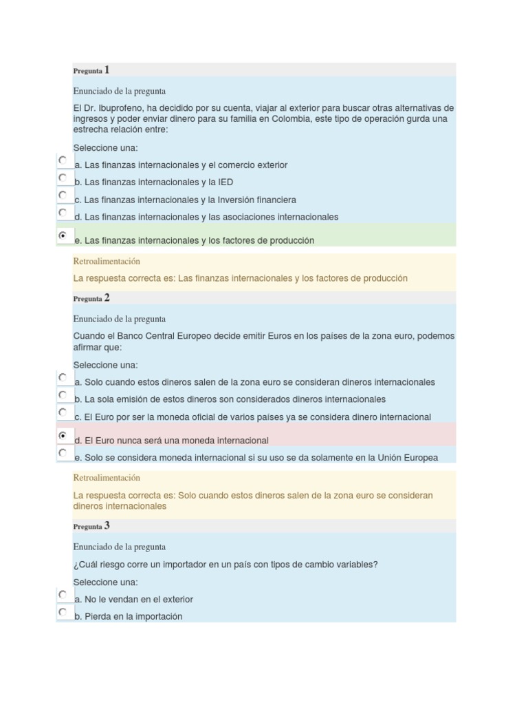 Finanzas Internacionales y Comercio Exterior | PDF | Tipo de cambio ...