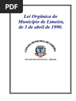 Lei Organica Do Municipio de Limeira