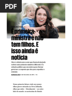 Nova Zelândia. É Primeira-ministra e Não Tem Filhos