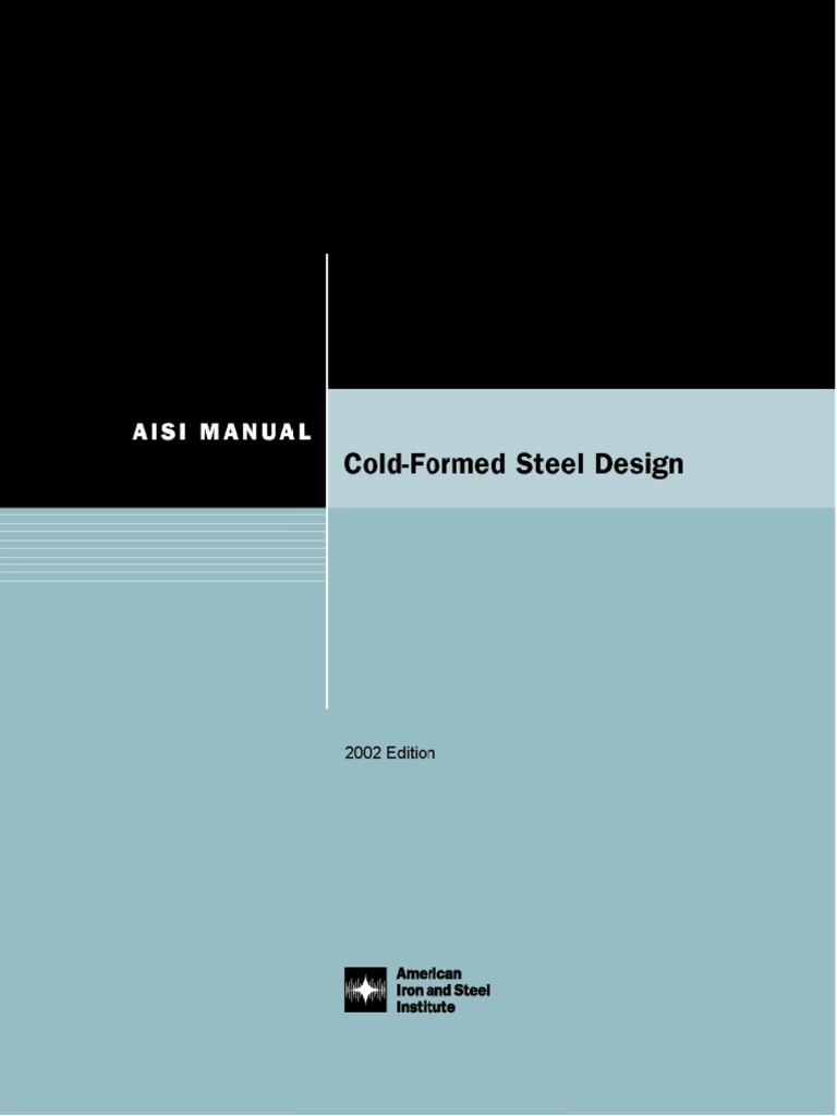 Aisi Coldformed Steel Design Manual