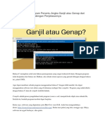 Cara Membuat Program Penentu Angka Ganjil Atau Genap Dari Bahasa C Lengkap Dengan Penjelasannya