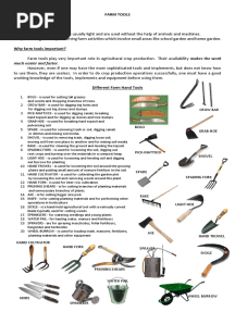 Farm Tools