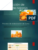 Producción de Zumo de Naranja