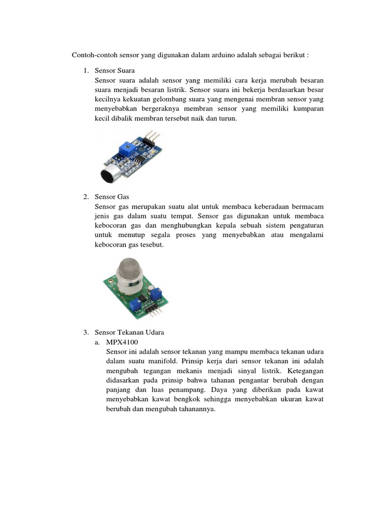 Macam macam sensor arduino pdf