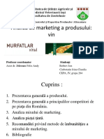 Analiza de Marketing A Produsului: Vin: Profesor Coordonator Studenți