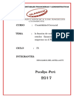 Estados financieros y análisis financiero