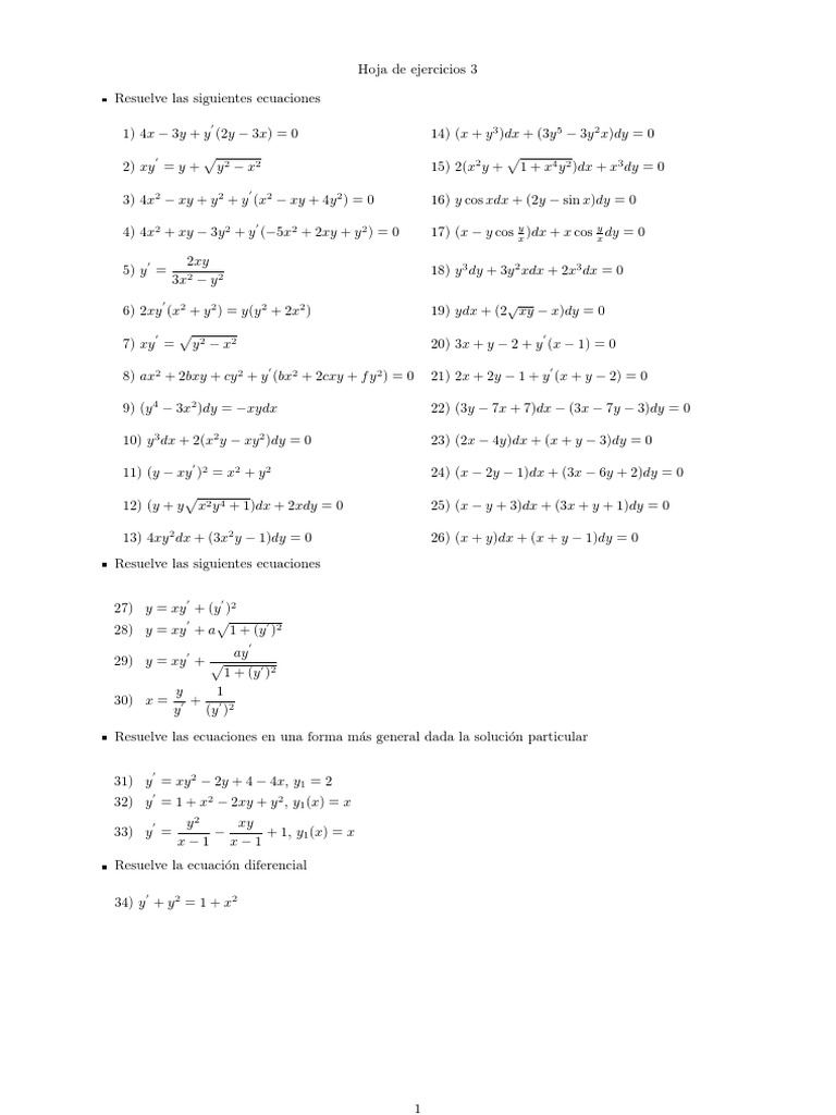 Ejercicios3edo Ecuaciones Objetos Matematicos
