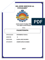 Palmoterapia para el tratamiento de enfermedades pulmonares