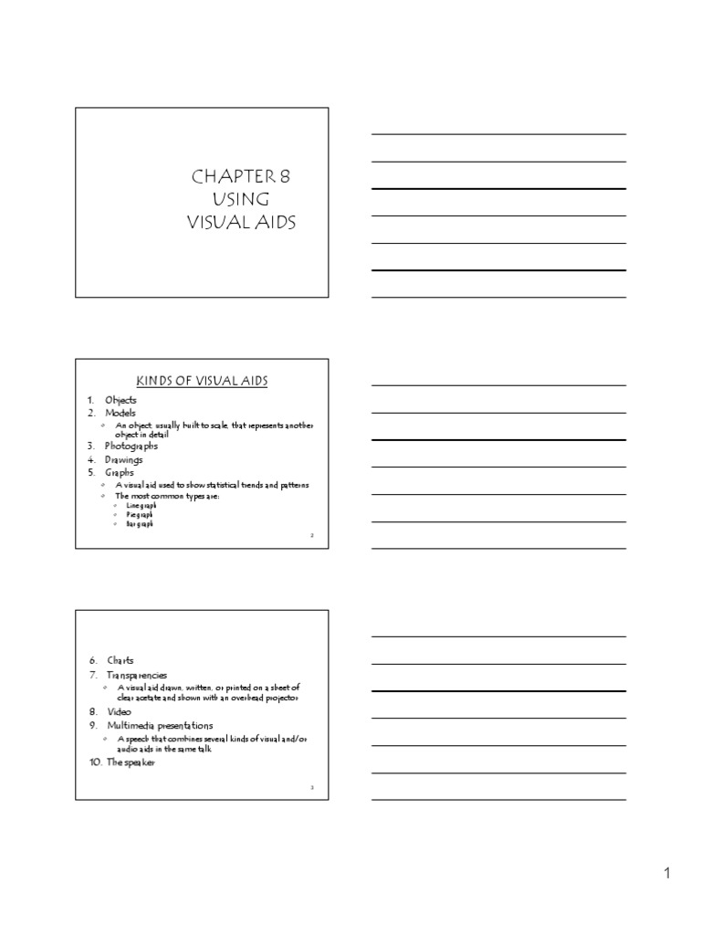 Chapter 8 Using Visual Aids PDF