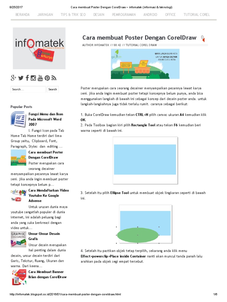 Cara Membuat Poster Menggunakan Corel Draw X7