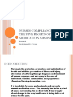 Nurses Compliance With The Five Rights of Medication Administration