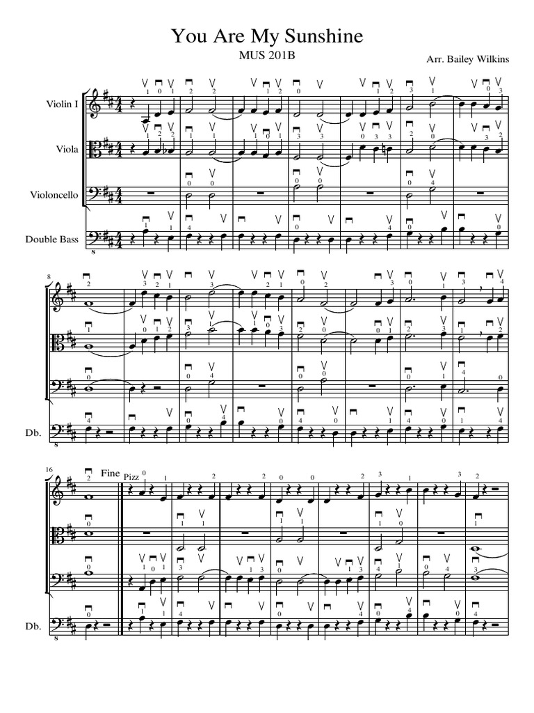 You Are My Sunshine: MUS 201B | PDF | Gaiaphones | Orchestras