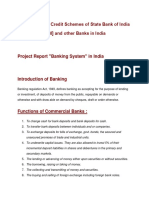 Project Report Credit Schemes of State Bank of India
