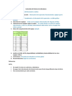 Contenido Del Informe de Indicadores