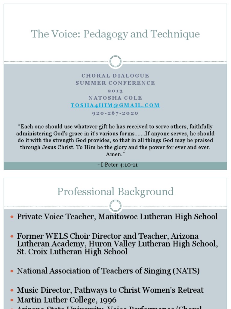 VoicePedagogy and Technique PDF Singing Larynx