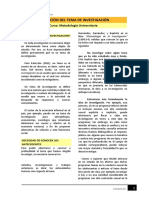 Lectura - La Elección Del Tema de Investigación