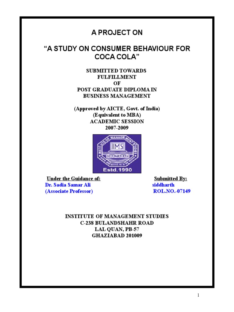 Coca cola case study solution picture