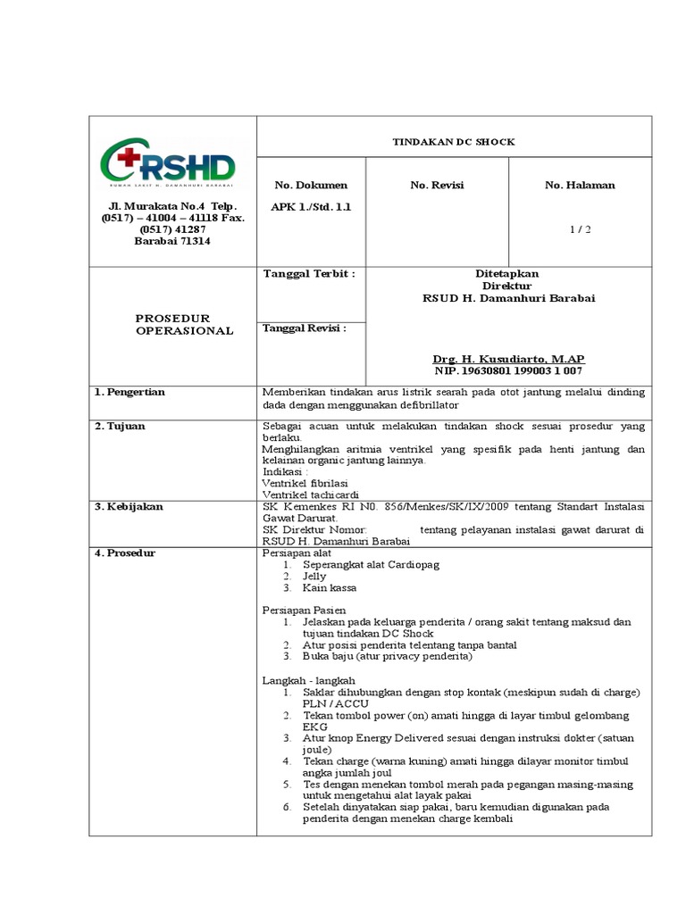 3.sop DC Shock | PDF