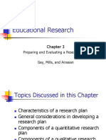 CH03 - Preparing and Evaluating A Research Plan