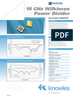 6 18 GHz Power Divider Press