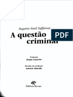 Zaffaroni - Sobre o Iluminismo Penal